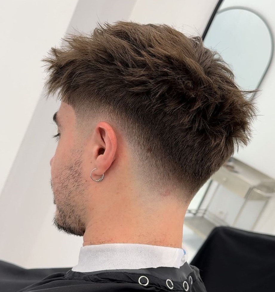 Short Spiky Style with Low Fade