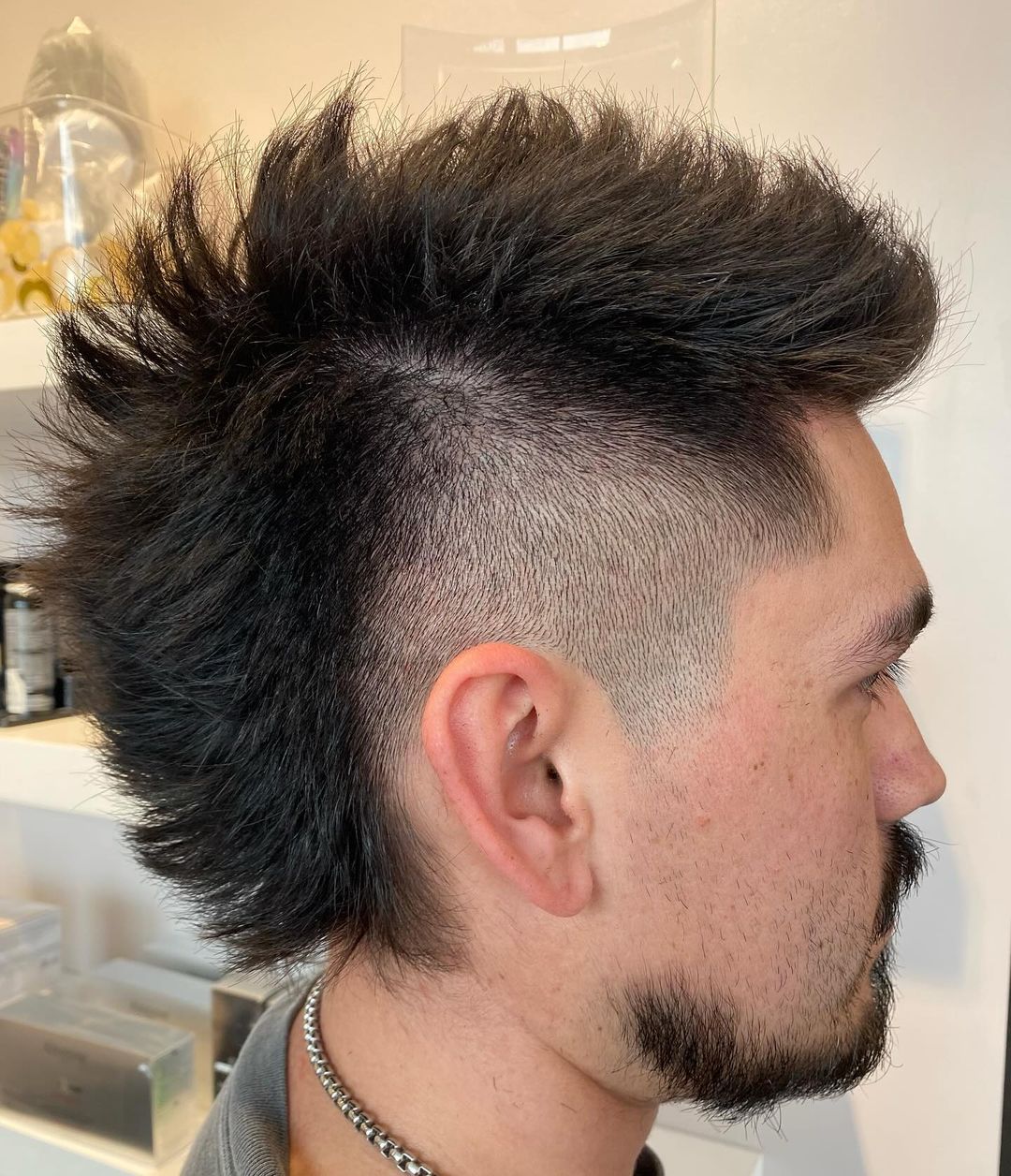 Spiky Faux Hawk with Temple Undercut